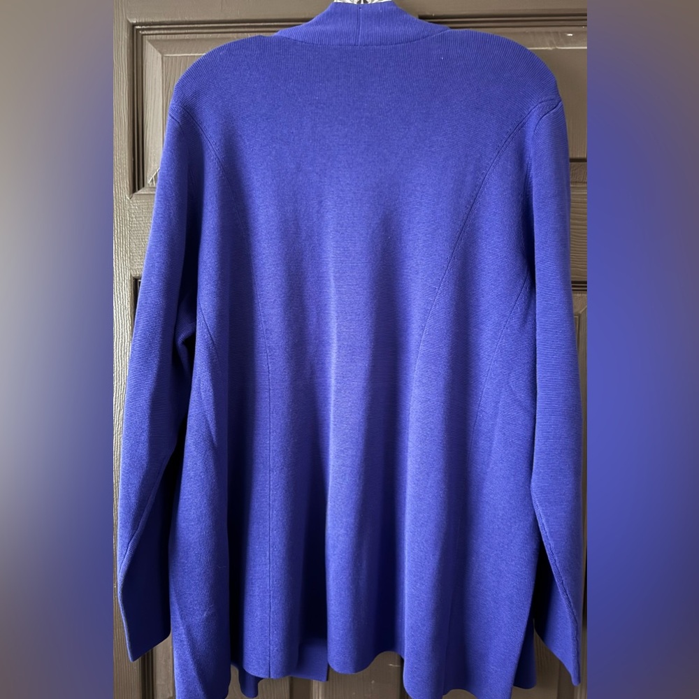 Eileen Fisher Shaped Sweater Jacket - Plus Size - Picture 4 of 5